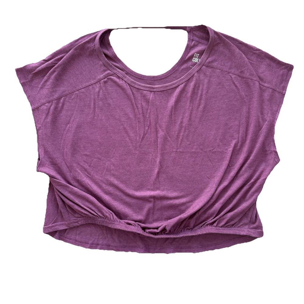 Fit Collective Magenta Purple Pink Crop Top Women’s Large Athleisure
